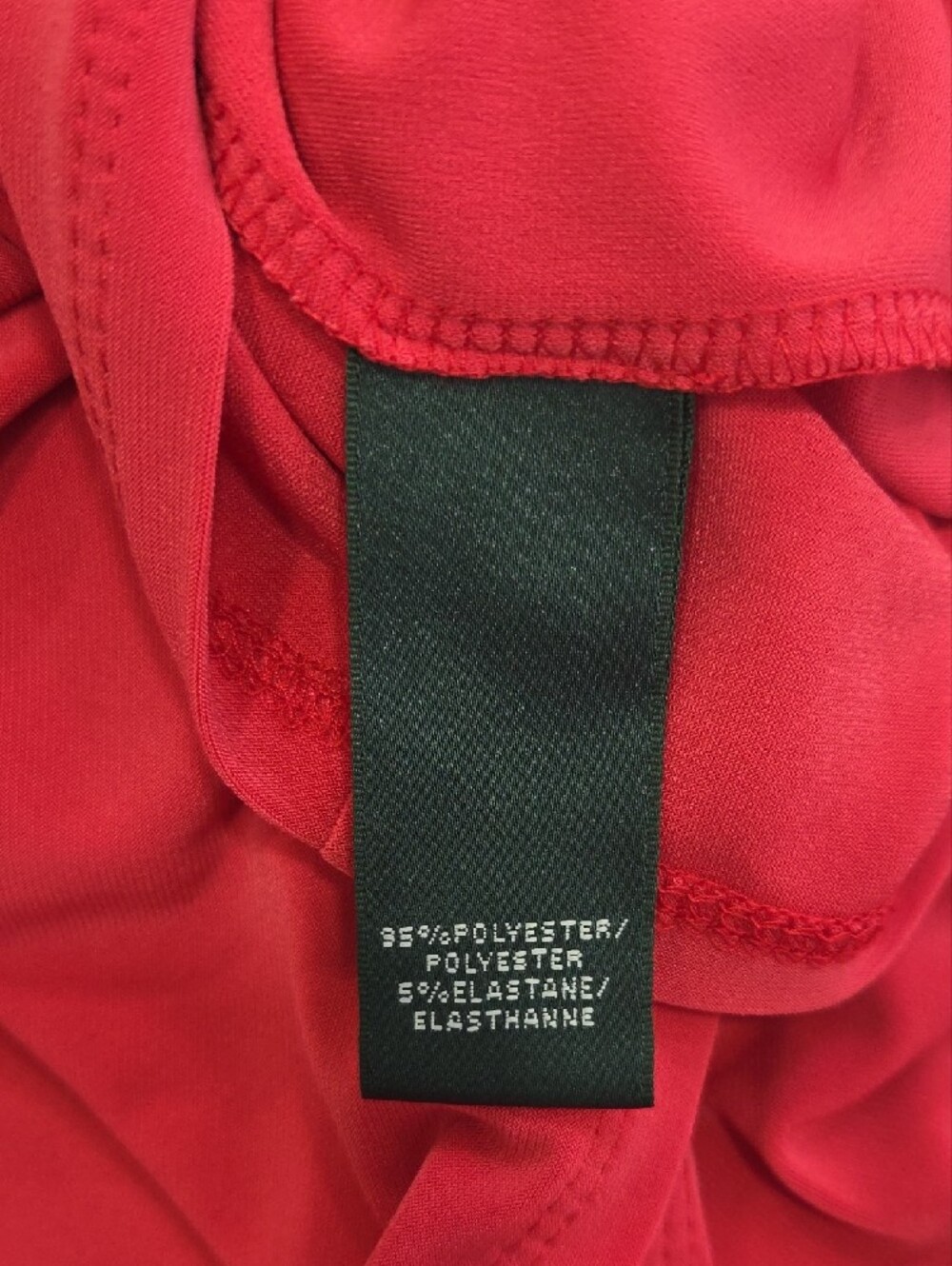 Lauren Ralph Lauren Coral Faux-Wrap Cap-Sleeve Sheath Dress - Picture 7 of 7